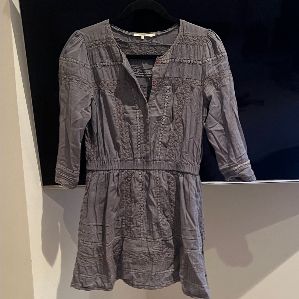 Tularosa Charcoal (almost lavender) Long Sleeve Dress